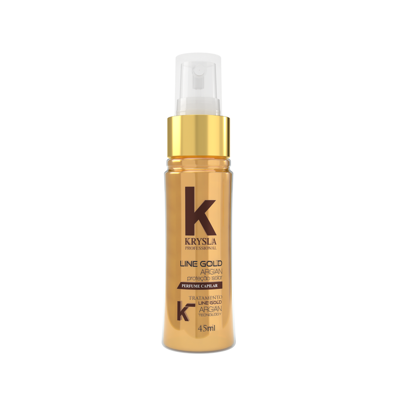 Perfume e Protetor Solar Capilar Argan Line Gold